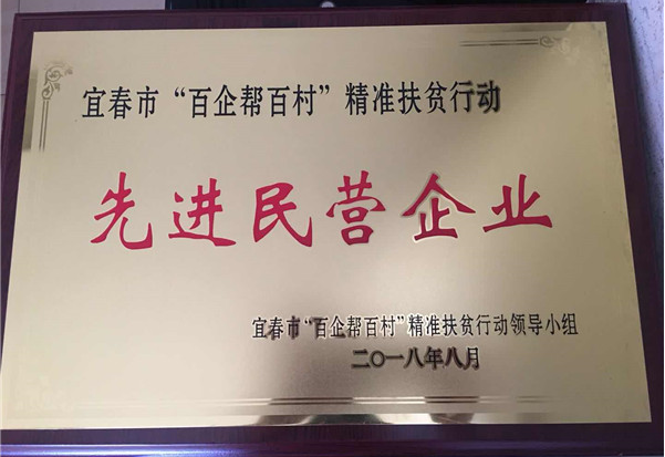 仁和集團榮膺宜春市“百企幫百村”精準扶貧行動先進民營企業